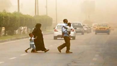​بغداد تشهد أولى العواصف الرملية هذا العام
